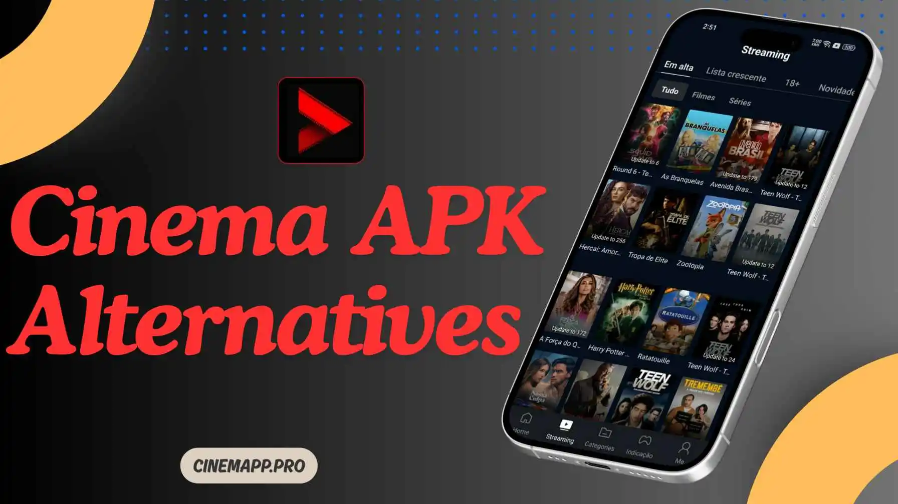 As melhores alternativas ao Cinema APK que oferecem filmes e animes de ...